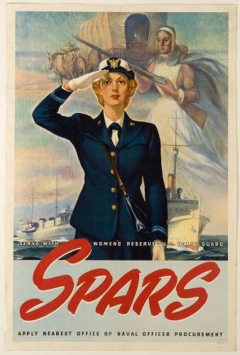 &quot;SPARS&quot; recruiting poster, from the U.S. Office of Naval Officer Procurement, 1942. Item WV0002.7.052, Women Veterans Historical Project, University Libraries Special Collections, UNC-Greensboro.