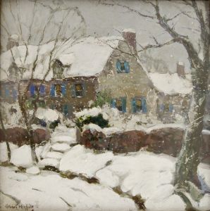 &quot;My Neighbor's House,&quot; by Hobart Nichols. 1948. Collection of the Hickory Museum of Art, photo by Fanjoy-Labrenz. Image used by permission.