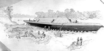 &quot;The Albemarle under construction.&quot; From the General Negative Collection, North Carolina State Archives, Raleigh, NC., Call #: N_51_11_3. 