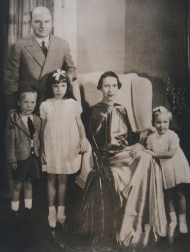 &quot;Charles Henry Babcock family, 1937.&quot; Charles Babcock is standing. Image courtesy of Digital Forsyth.