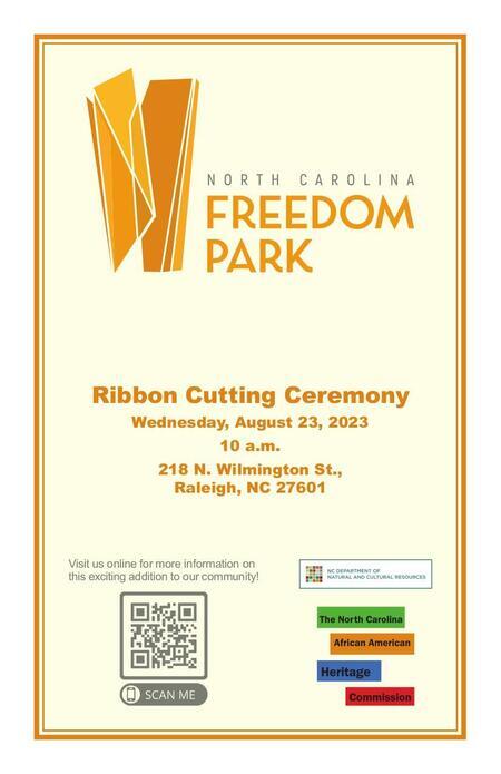 View the program for the Freedom Park Ribbon cutting ceremony in our digital collections
