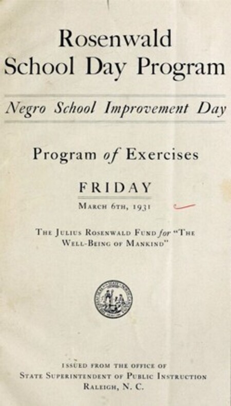 Read about the Rosenwald Fund