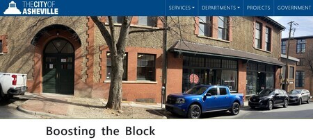 Read about Asheville's Boosting the Block project relating to a historically Black business district