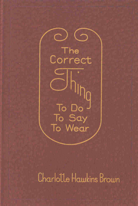 The Correct Thing To Do To Say To Wear
