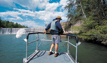 Fishing for walleye.