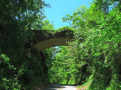&quot;Helen's Bridge, supposedly haunted, on the crest of Beaucatcher Mountain.&quot; Image courtesy of Flickr user Richard Butner. 