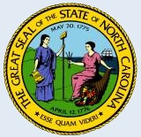 Great Seal of the State of North Carolina, with the Latin motto &quot;Esse Quam Videri.&quot;  Image from the North Carolina Department of the Secretary of State. 