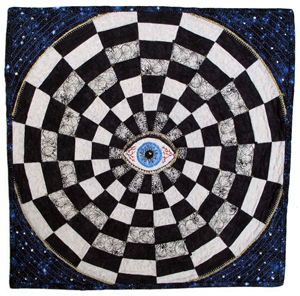 &quot;Perils of the Birth Canal.&quot;  Image of quilt created by Karin Miller, Stony Point, North Carolina.  Image from Quilt Alliance.  Used by permission of Karin Miller. 