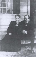 &quot;Eben Alexander sitting with his wife, Marion Howard-Smith Alexander, on the front steps of their Chapel Hill house, c. 1900.&quot; Southern Historical Collection, Wilson Library.