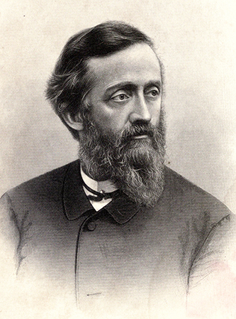 J.C. Buttre, engraver. &quot;O. P. Fitzgerald.&quot; Engraving. California sketches: new series. Nashville, Tenn.: Southern Methodist Publishing House. 1882. Frontispiece.