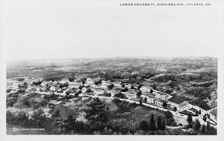 &quot;Postcard of Lanier University, Atlanta, Fulton County, Georgia, ca. 1900-1939?&quot; Photograph. Courtesy, Georgia Archives, Vanishing Georgia Collection, ful0055.