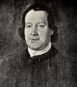 Haidt, John Valentine. &quot;John Michael Graff, Bishop, Pastor, Diarist of Wachovia. From a portrait in the Archives of Bethlehem, Pa. ; probably painted by John Valentine Haidt.&quot; Painting. Records of the Moravians in North Carolina. Volume II: 1752-1775. Raleigh, Edwards & Broughton Print. Co. 1925. Frontispiece.