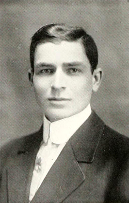 &quot;Philip P. Green ... B.S., Phi.&quot; Photograph. The Howler vol. 10. 36. Philomathesian and Euzelian Literary Societies of Wake Forest College. 1912.