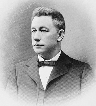A 1905 engraving of Jacob Franklin &quot;Frank&quot; Highsmith. Image from Archive.org.