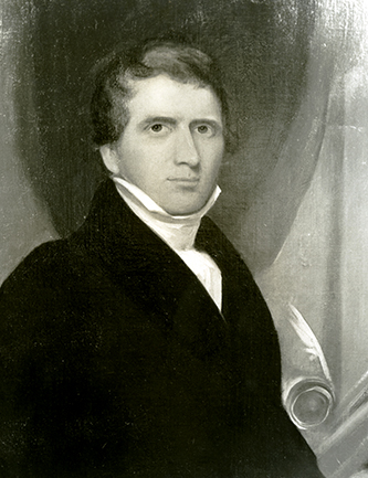 A photograph of a portrait of Gavin Hogg. Image courtesy the Southern Historical Collection, Wilson Library, University of North Carolina at Chapel Hill.