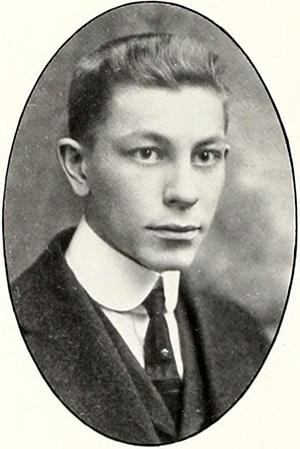 &quot;Robert Powell Holding, LL.B., Ev.&quot; Photograph. The Howler vol. 15. Philomathesian and Euzelian Literary Societies of Wake Forest College. 1917. 44.