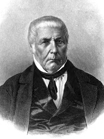 &quot;David Hoover.&quot; Engraving. Memoirs of Wayne county & the city of Richmond, Indiana, from the earliest historical times down to the present, including a genealogical & biographical record of representative families in Wayne county. Madison, Wisconsin: Western historical association. 1912. Facing 541. 