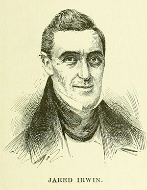 &quot;Jared Irwin.&quot; Engraving. A history of Georgia for use in schools. New York:  American book company. 1908. 143.