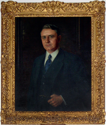 &quot;Arthur Carl Lee,&quot; portrait, oil on canvas, by Douglas Chandor, 1931. From the Duke University Archives Art and Artifacts Collection. Presented on DukeSpace. Used under Creative Commons License CC BY-NC-ND. 