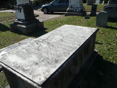 Moses Mordecai grave, Oakwood Cemetery, Raleigh, NC. Photograph from the N.C. Family Records Collection, State Library of North Carolina.