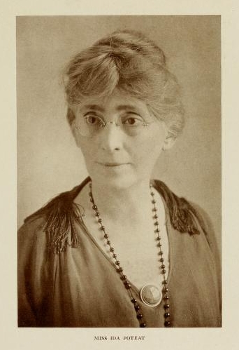 &quot;Miss Ida Poteat.&quot;  Photographic portrait of Ida Isabella Poteat, from the 1923 Meredith College (Raleigh, N.C.) yearbook <i>Oak Leaves</i>.  
