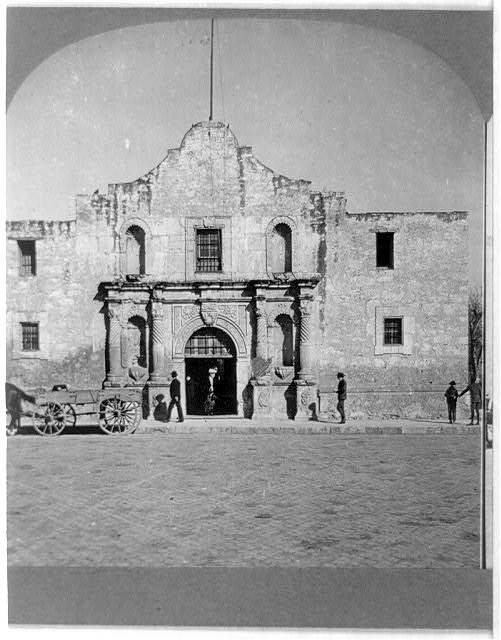 &quot;The Alamo,&quot; San Atonio, Texas, photograph 1909.  From the Library of Congress Prints & Photographs Online Catalog. 