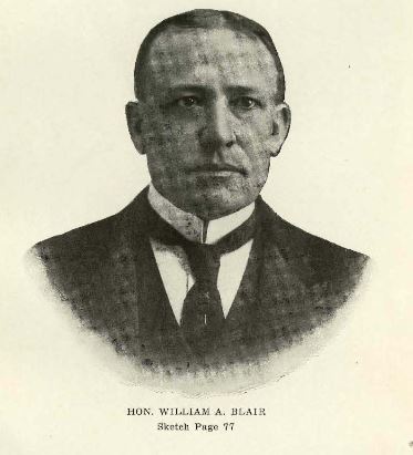 William Allen Blair. Image courtesy of &quot;Prominent people of North Carolina: brief biographies of leading people for ready reference purposes&quot;. 