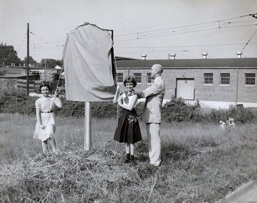 Unveiling of the historical marker dedicated to William Chronicle. Image courtesy of the NC Museum of History.