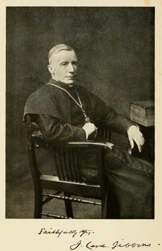 Cardinal James Gibbons. Courtesy of the &quot;Life of James, cardinal Gibbons.&quot;