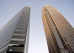 101 Independence and Bank of America Corporate Center, Charlotte. Image courtesy of Jame Willamor.