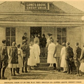 Lowes Grove Credit Union, built in 1916. Image courtesy of OpenDurham.