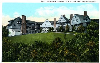 &quot;602 The Manor, Asheville, NC &quot;&quot;In the Land of the Sky&quot;&quot; published by the Asheville Post Card Co., Asheville, NC.&quot; From the Georgia Historical Society Postcard Collection, c. 1905-1960s, PhC.45, North Carolina State Archives, call #: PhC45_1_Ash134, Raleigh, NC