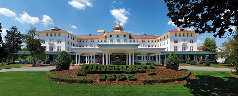 Pinehurst, a resort town, designed by Frederick Olmsted. Image courtesy of Pinehurt website.