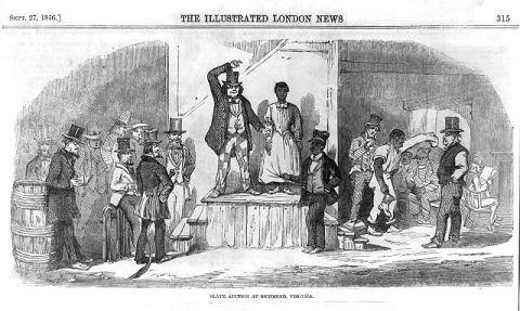 &quot;Slave auction at Richmond, Virginia, 1856.&quot; 