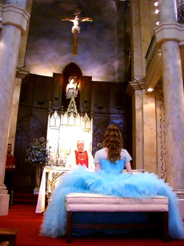 At the altar