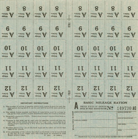Gasoline coupons