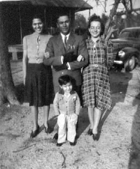 Gladys with WLee and Joel Stewart, 1945