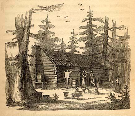 A Log House in the Woods of Antebellum North Carolina