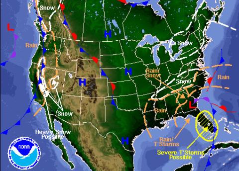 Weather map